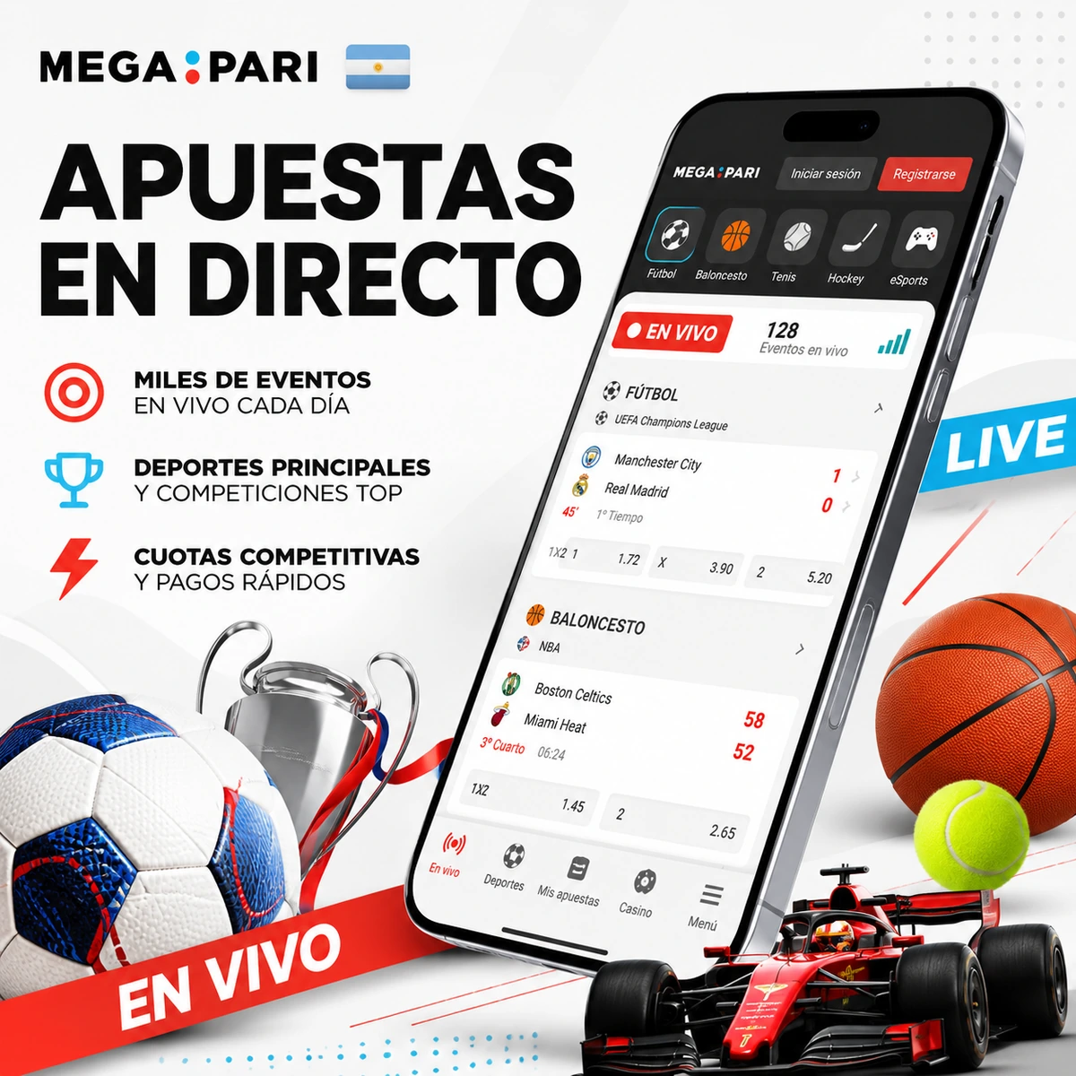Tipos de apuesta disponibles