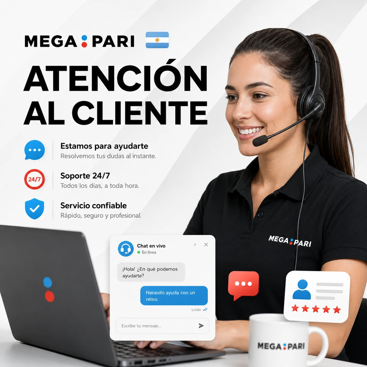 Atencion al cliente de Megapari