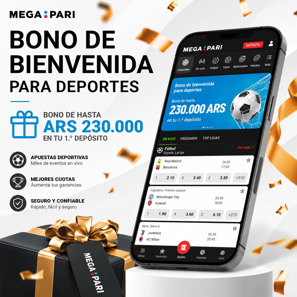 Bono de bienvenida deportivo